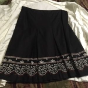 Loft Cotton Skirt W Red embroidery